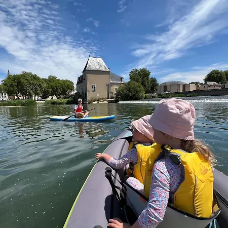 Ferienhaus Au Bord Du Loir- Peche - Velo - Nature - Moments En Famille Bazouges-sur-le-Loir